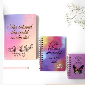 Girl Boss Notebooks Combo- ( Soft cover, Mini and pocket Notebook )