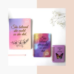 Girl Boss Notebooks Combo- ( Soft cover, Mini and pocket Notebook )