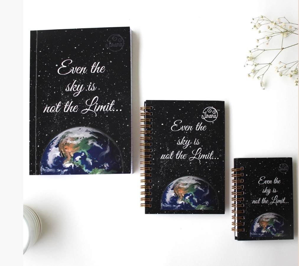 Earth Notebooks Combo ( Soft cover, Mini and pocket Notebook )